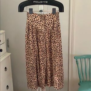 Midi Leopard Skirt